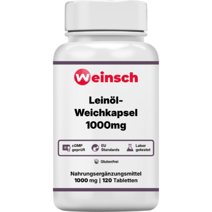 Lein l weichkapsel 1000mg verpackung flasche WHEDE.png
