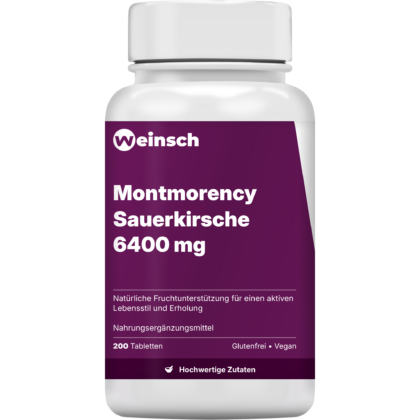 Montmorency sauerkirsche 6400 mg verpackung flasche.png