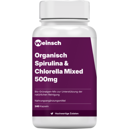 Organisch spirulina chlorella mixed 500mg verpackung flasche.png