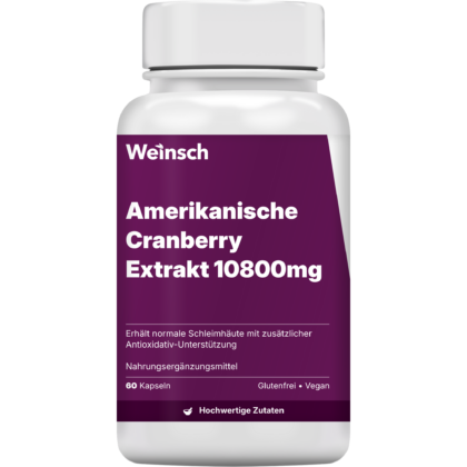Amerikanische cranberry extrakt 10800mg verpackung flasche.png